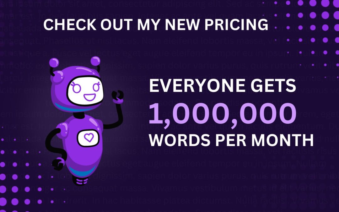Get 1 million words a month with Bertha AI